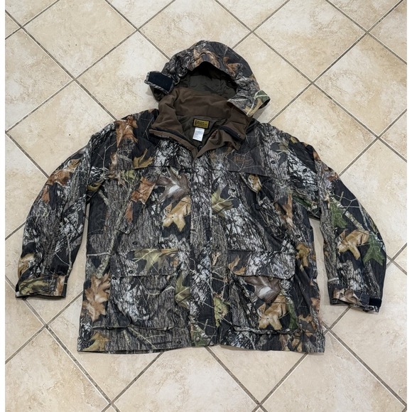 Bear Creek Outfitters Other - Bear Creek Outfitters Mossy Oak Camouflage Coat Jacket Mens Size 2XL Full Zipper